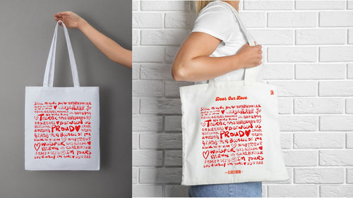 Dear Our Love 載滿愛的帆布袋(+內層) | 手寫歌詞
