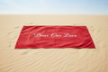 open up the towel like a beach towel