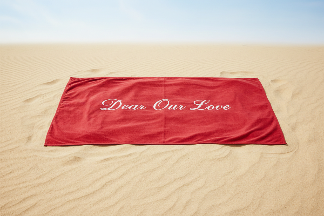 open up the towel like a beach towel