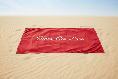 open up the towel like a beach towel